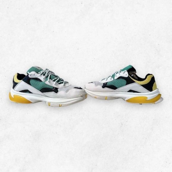 SNKR Project Park Avenve Men's Casual Sneakers Green Yellow‎ Size 12 SNKR1807 - Picture 5 of 11